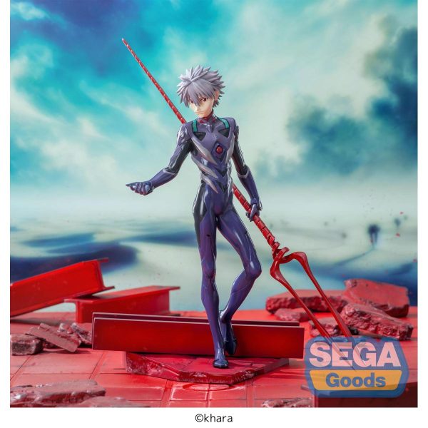 Figura de Kaworu Nagisa con Lanza de Longinus de 21 cm - Evangelion 3.0 + 1.0 Thrice Upon a Time - Edición Limitada Luminasta - Imagen 6
