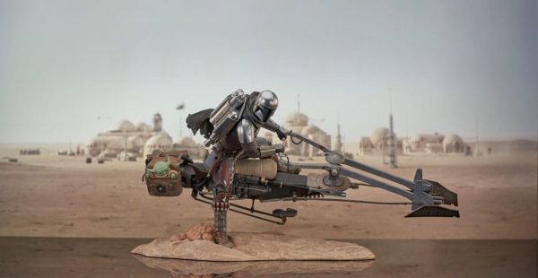 Star Wars: The Mandalorian Estatua Premier Collection 1/7 Din Djarin on Speeder Bike 23 cm - Imagen 3