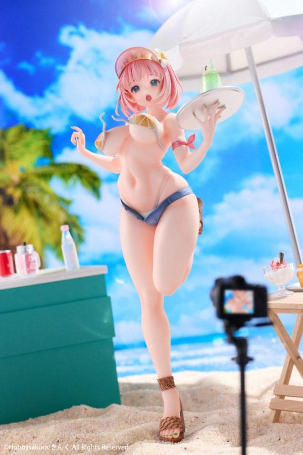 Original Illustration Estatua PVC 1/7 Summer Waiter illustration by Kink Limited Edition 25 cm - Imagen 11