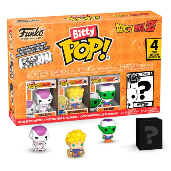 Pack de 4 figuras Bitty POP de Dragon Ball Z - Frieza en Blister