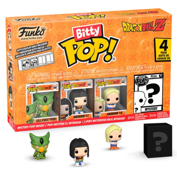 Pack de 4 figuras Bitty POP de Cell de Dragon Ball Z en blister