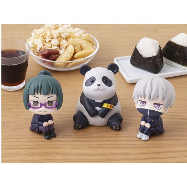 PACK 3 FIGURAS MEGAHOUSE LOOK UP JUJUTSU KAISEN MAKI TOGE PANDA GIFT SET