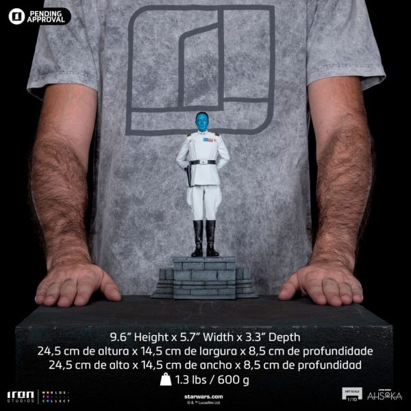 Star Wars Ahsoka Estatua 1/10 Art Scale Grand Admiral Thrawn 25 cm - Imagen 6