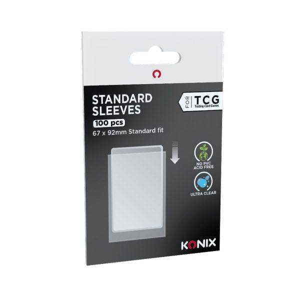 Fundas transparentes estándar para TCG - 100 unidades de 67x92 mm