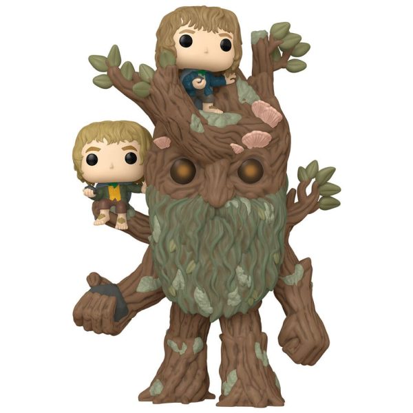Funko POP Super El Señor de los Anillos Treebeard with Merry & Pippin - Imagen 2