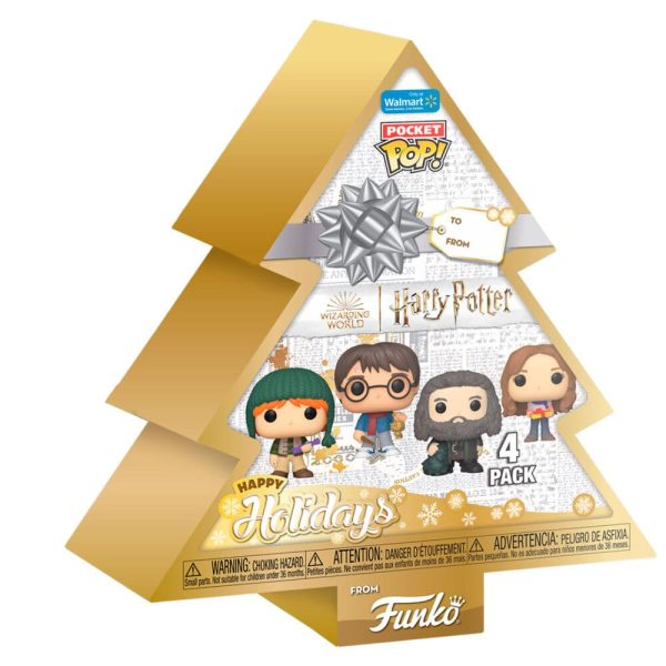 Figuras de Harry Potter en un árbol de bolsillo - Set de 4 Pocket POP