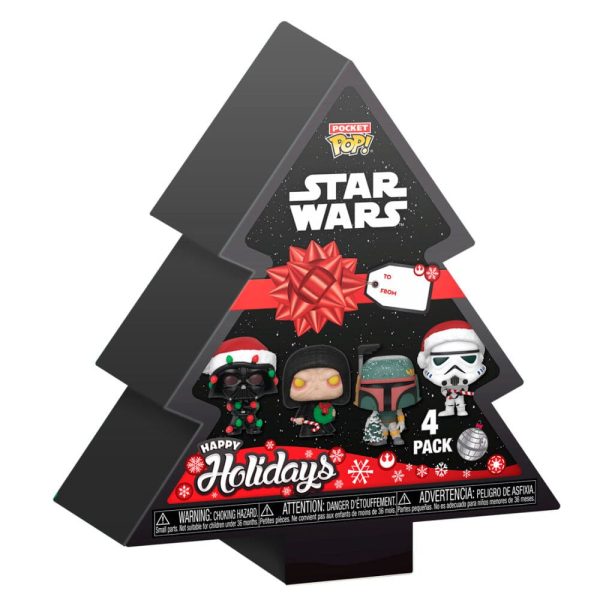 Set de figuras Pocket POP Star Wars con árbol incluido