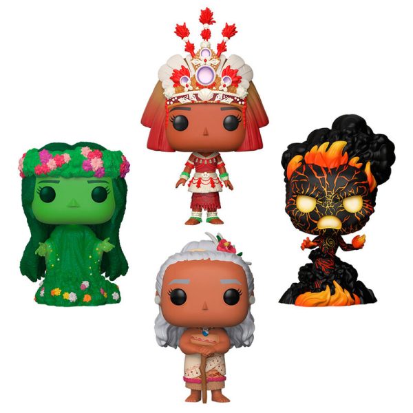 Pack de 4 figuras exclusivas de Vaiana Moana de Disney en blister POP - Imagen 2