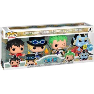 Pack de 4 figuras Funko POP de One Piece exclusivas en Blister