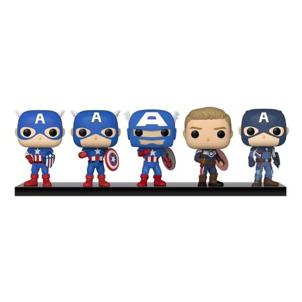 FUNKO POP Marvel: Year of the Shield Pack de 5 Captain America: Through the Ages