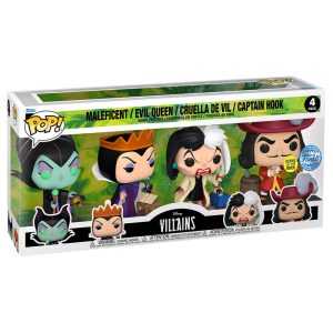 Figura Blister 4 figuras POP Disney Villanos