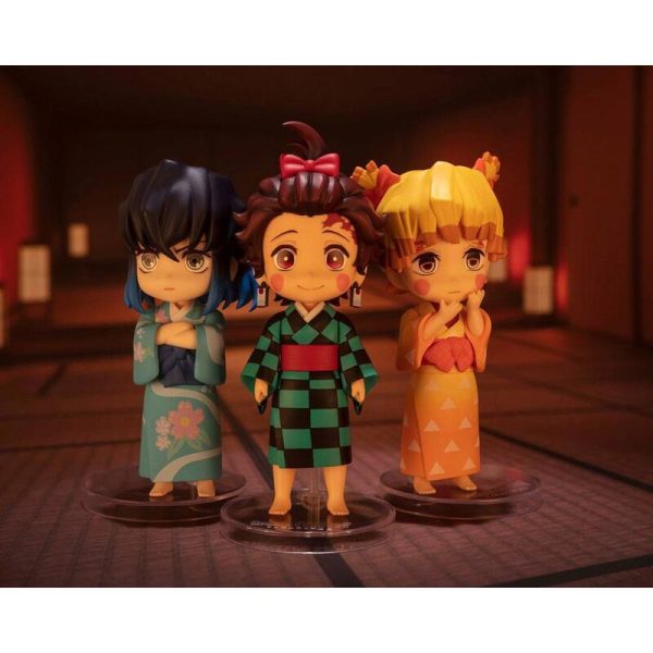 Pack de 3 figuras Figuarts Mini de Demon Slayer Kimetsu No Yaiba en el Distrito del Entretenimiento - Imagen 2