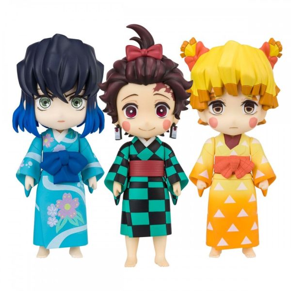 Pack de 3 figuras Figuarts Mini de Demon Slayer Kimetsu No Yaiba en el Distrito del Entretenimiento - Imagen 8