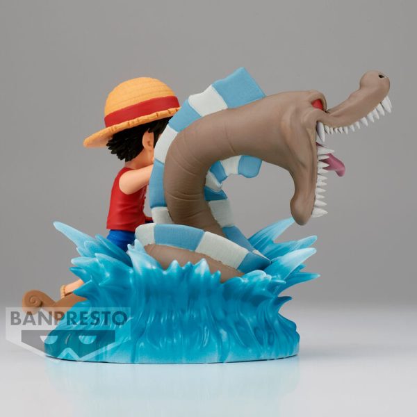 Figura Monkey d Luffy vs Local sea Monster log Stories One Piece 7cm - Imagen 2