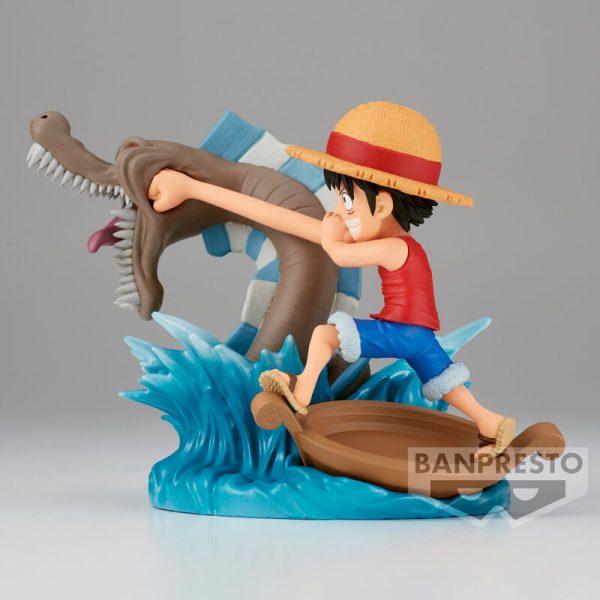 Figura Monkey d Luffy vs Local sea Monster log Stories One Piece 7cm - Imagen 3
