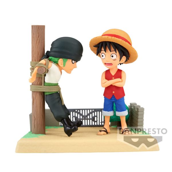 Figura Monkey d Luffy & Roronoa Zoro log Stories One Piece 7cm