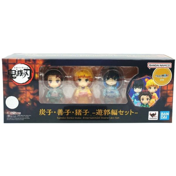 Pack de 3 figuras Figuarts Mini de Demon Slayer Kimetsu No Yaiba en el Distrito del Entretenimiento