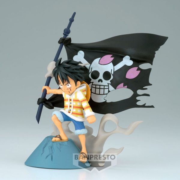Figura Monkey d Luffy wcf log Stories One Piece 8cm - Imagen 2