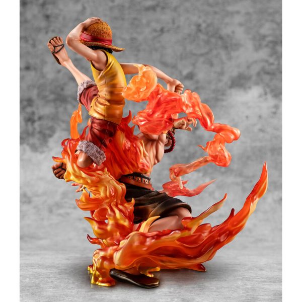 Figura Monkey d Luffy y Portgas d ace P.o.p.-bond Between Brothers- One Piece 25cm - Imagen 3