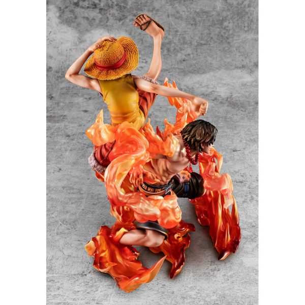 Figura Monkey d Luffy y Portgas d ace P.o.p.-bond Between Brothers- One Piece 25cm - Imagen 4