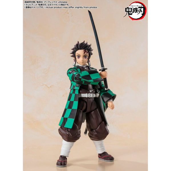Figura S.H Figuarts Tanjiro Kamado Demon Slayer Kimetsu no Yaiba 14cm - Imagen 2