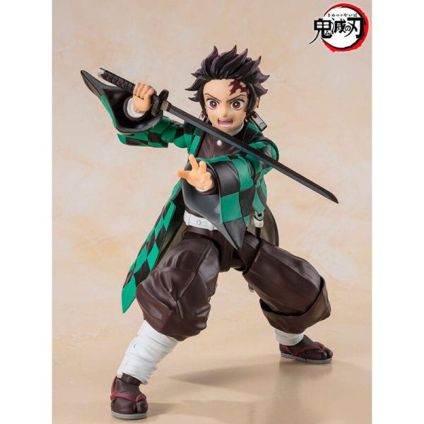 Figura S.H Figuarts Tanjiro Kamado Demon Slayer Kimetsu no Yaiba 14cm - Imagen 3