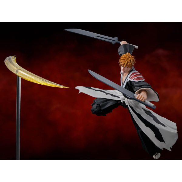 Figura s.h Figuarts Ichigo Kurosaki Dual Zangetsu Bleach 16cm - Imagen 2