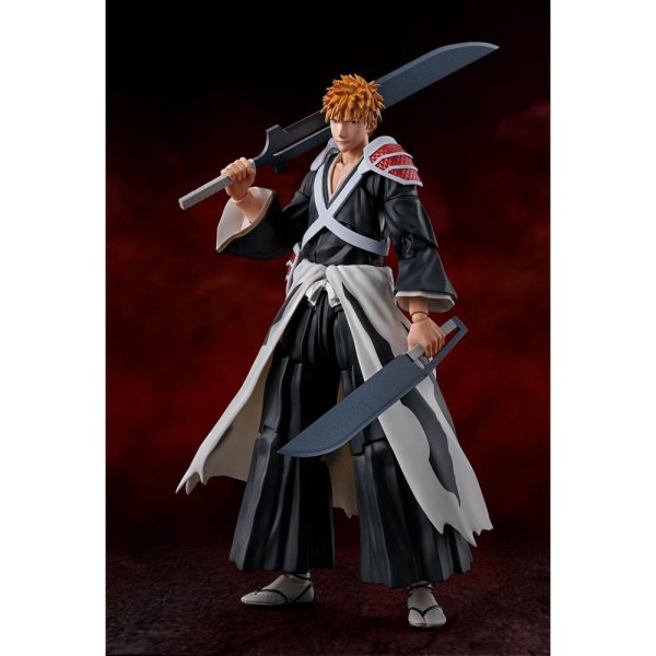 Figura s.h Figuarts Ichigo Kurosaki Dual Zangetsu Bleach 16cm