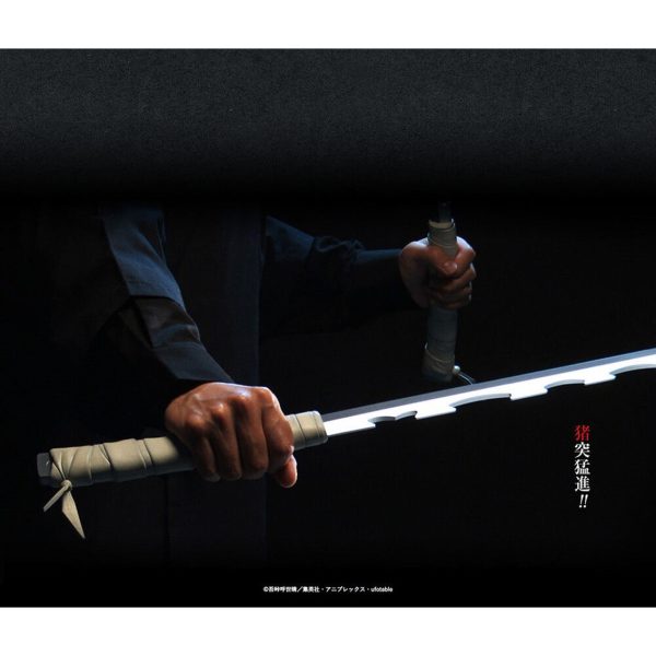 Réplica de Espada Katana de Inosuke Hashibira de Tamashii Nations - Kimetsu no Yaiba: Calidad y Detalles Auténticos - Imagen 4
