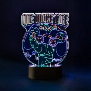 LAMPARA LED DE MESA GAMERATION ONE MORE LIFE
