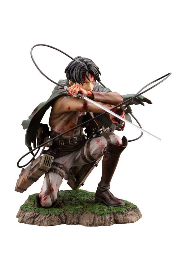 Figura Attack on Titan Estatua ARTFXJ PVC 1/7 Levi Fortitude Ver.