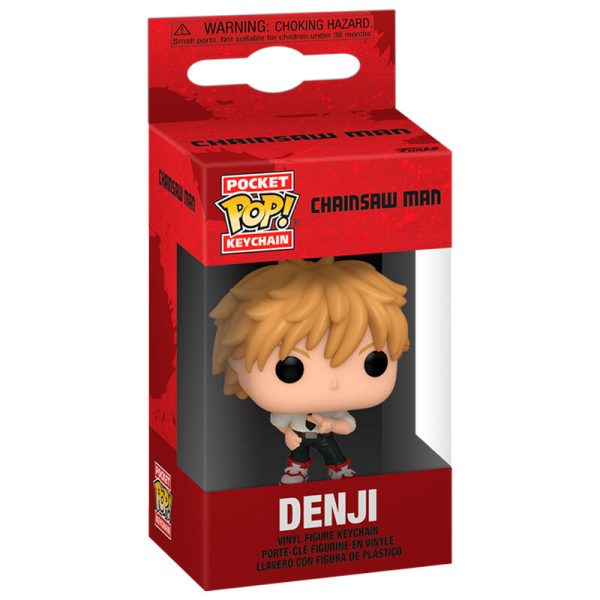 Llavero Pocket POP de Chainsaw Man con diseño de Denji - ¡Imprescindible para los fans!
