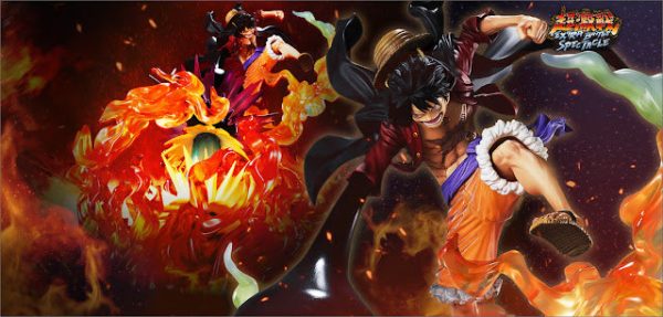 FIGURA MONKEY D LUFFY FIGUARTS ZERO EXTRA BATTLE SPECTACLE RED ROC - Imagen 4