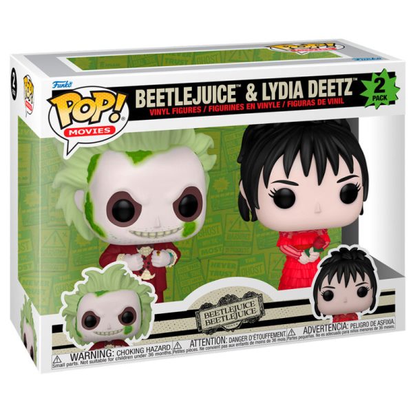 Pack de 2 figuras POP Beetlejuice 2 - Beetlejuice y Lydia Deetz en blister