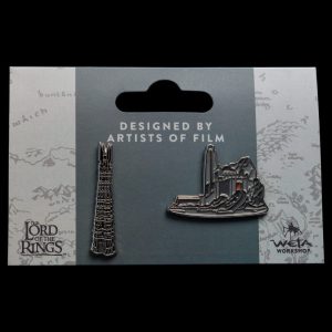 Pack de 2 pins inspirados en El Señor de los Anillos: Helm's Deep & Orthanc