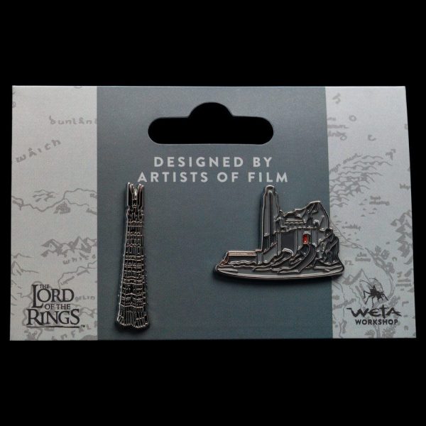 Pack de 2 pins inspirados en El Señor de los Anillos: Helm's Deep & Orthanc