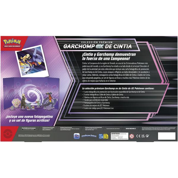 Blister Garchomp ex de Cintia en español para juego de cartas coleccionables - Imagen 3