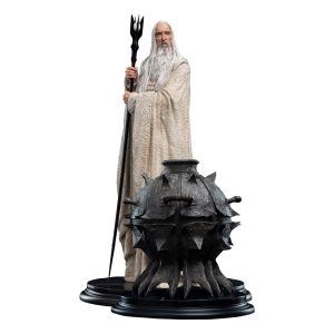 Figura de Saruman y el Fuego de Orthanc del Señor de los Anillos en escala 1/6