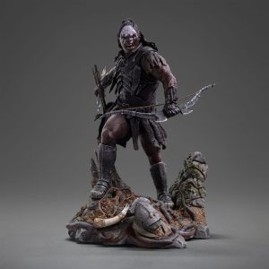 Estatua de Lurtz, líder de los Uruk-Hai en El Señor de los Anillos - Escala 1/10 (23 cm)