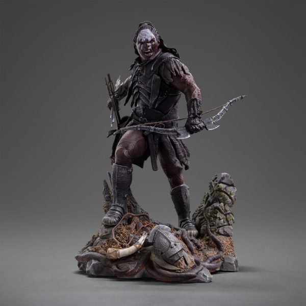 Estatua de Lurtz, líder de los Uruk-Hai en El Señor de los Anillos - Escala 1/10 (23 cm)