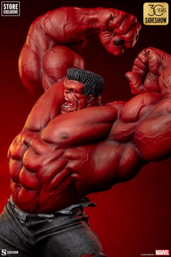 Figura Marvel Estatua Premium Format red Hulk - Imagen 4