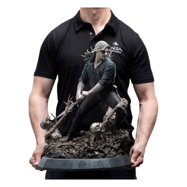 The Witcher Estatua 1/4 Geralt the White Wolf 51 cm - Imagen 5
