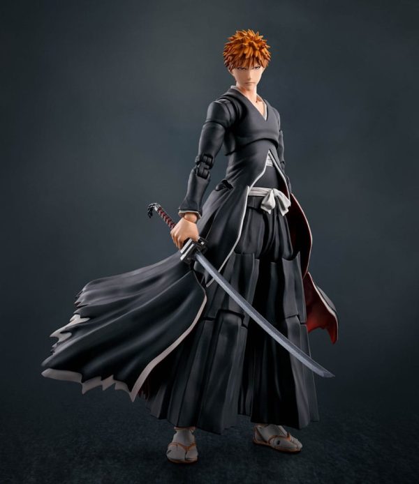 Figura de Ichigo Kurosaki de Bleach S.H. Figuarts Getsugatensho - 16 cm