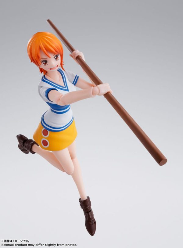 One Piece Figura S.H. Figuarts Nami Romance Dawn 14 cm - Imagen 2
