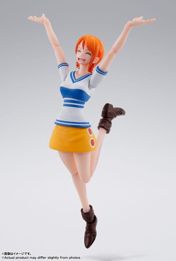 One Piece Figura S.H. Figuarts Nami Romance Dawn 14 cm - Imagen 6