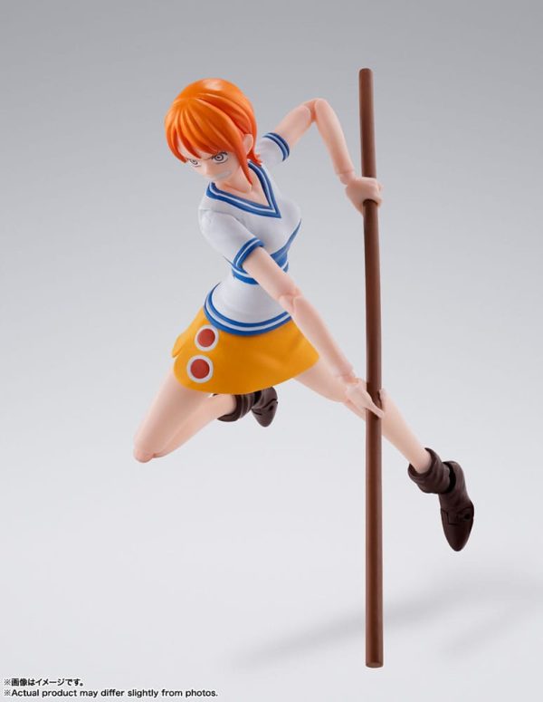 One Piece Figura S.H. Figuarts Nami Romance Dawn 14 cm - Imagen 5