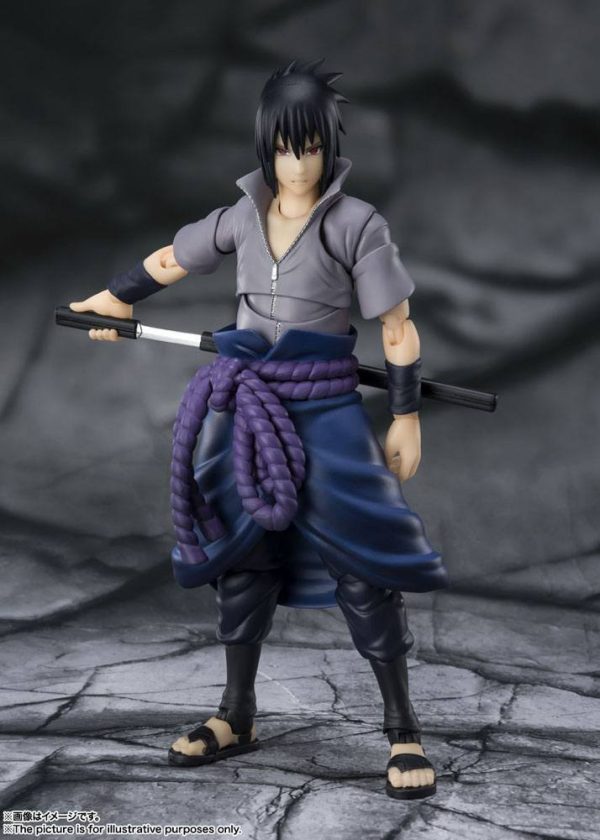 Naruto Shippuden Figura S.H. Figuarts Sasuke Uchiha -He who bears all Hatred- 15 cm - Imagen 2