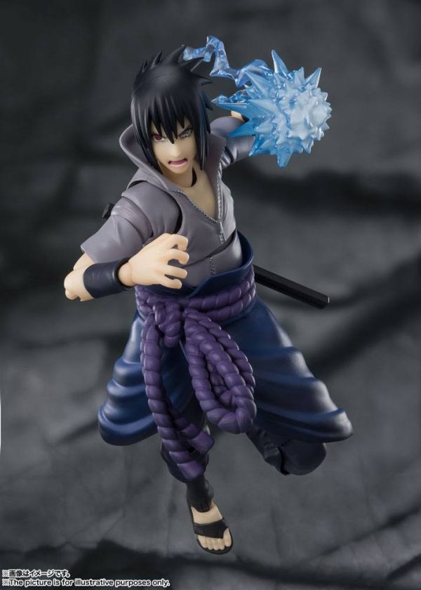 Naruto Shippuden Figura S.H. Figuarts Sasuke Uchiha -He who bears all Hatred- 15 cm - Imagen 4
