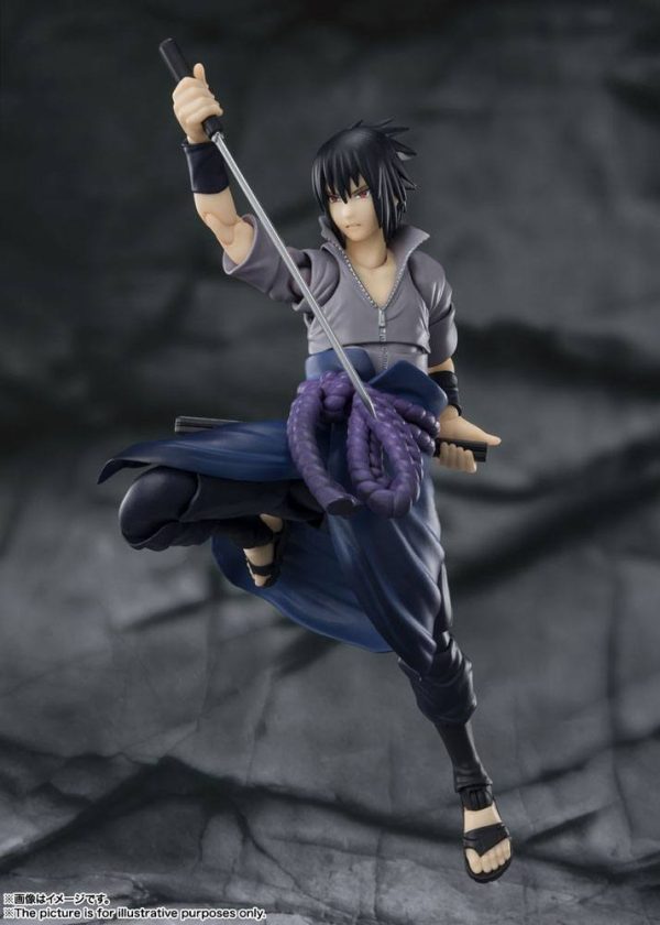Naruto Shippuden Figura S.H. Figuarts Sasuke Uchiha -He who bears all Hatred- 15 cm - Imagen 3