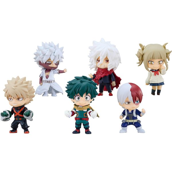 Colección de 6 figuras de 7 cm de My Hero Academia: Edición Héroes vs Villanos Nendoroid - ¡Sorpresa incluida!